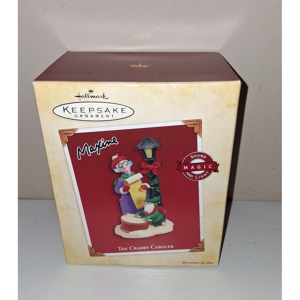 Hallmark Keepsake Ornament The Crabby‎ Caroler Maxine 2005 Magic Sound & Light